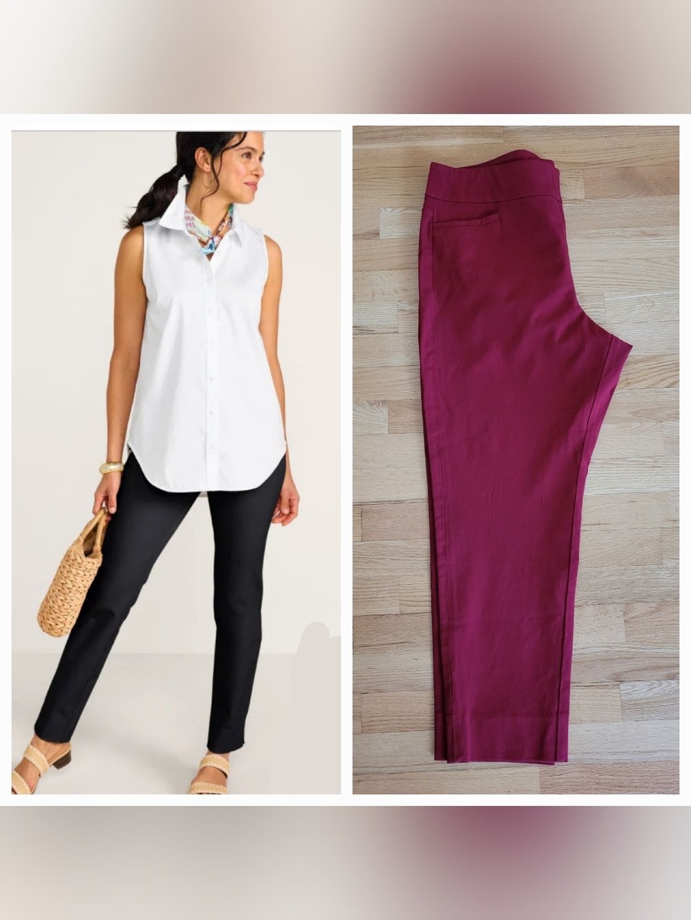 NEW SOFT SURROUNDINGS STRAIGHT LEG PANTS SUPERLA STRETCH PULL ON XL 18 PETITE